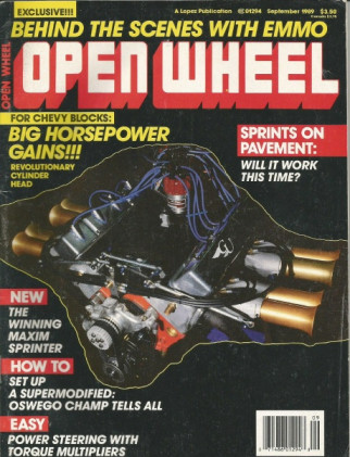 OPEN WHEEL 1989 SEPT - BELLINGER SET UP SUPERMODIFIED, INDY 500, LITTLE 500